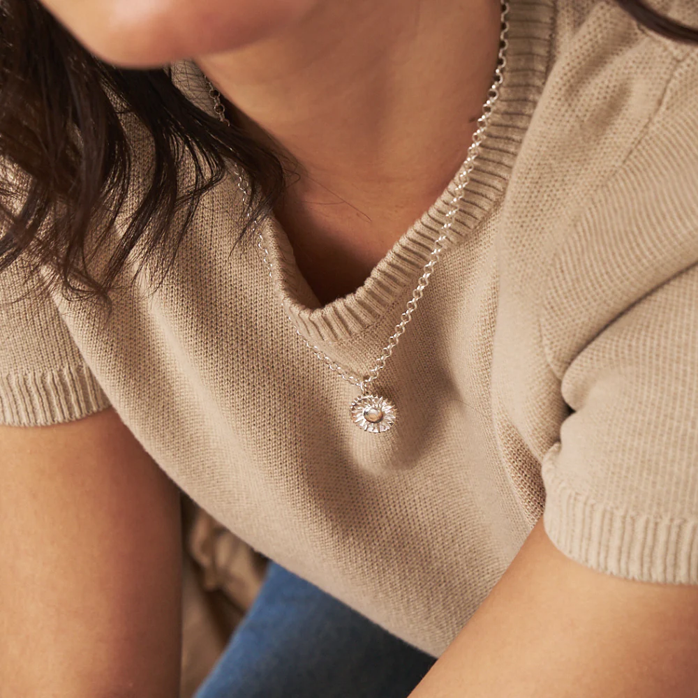 Belcher Chain Sun Necklace - Image 2