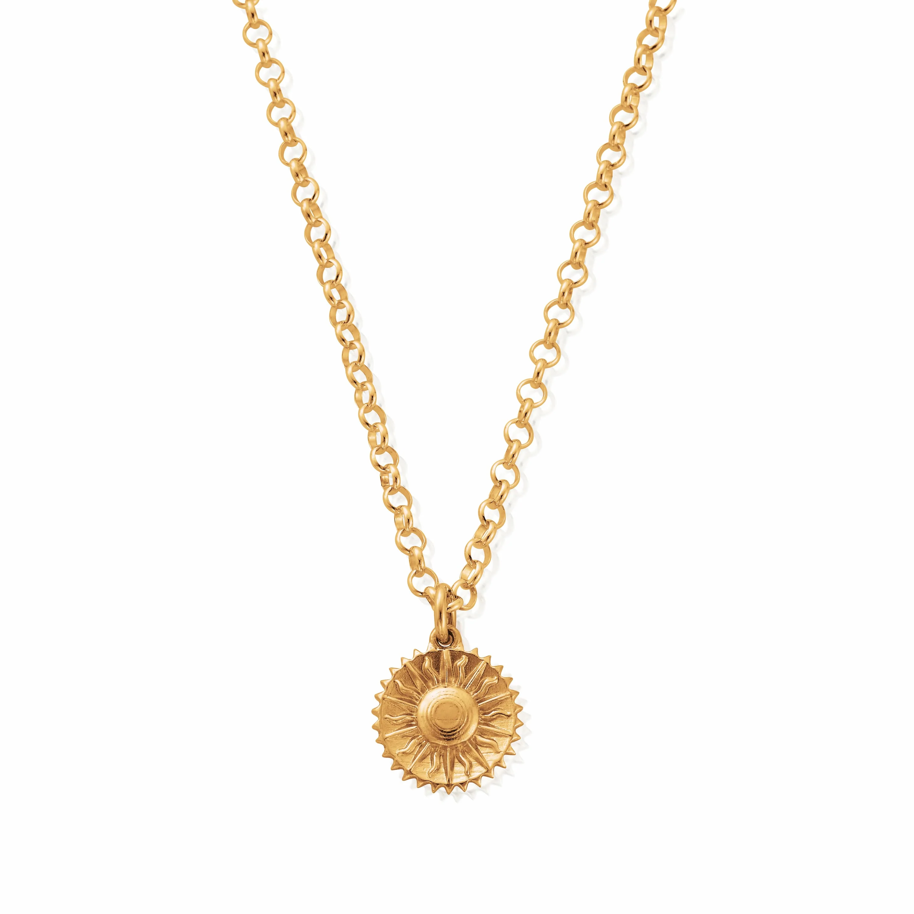 Belcher Chain Sun Necklace - Image 3