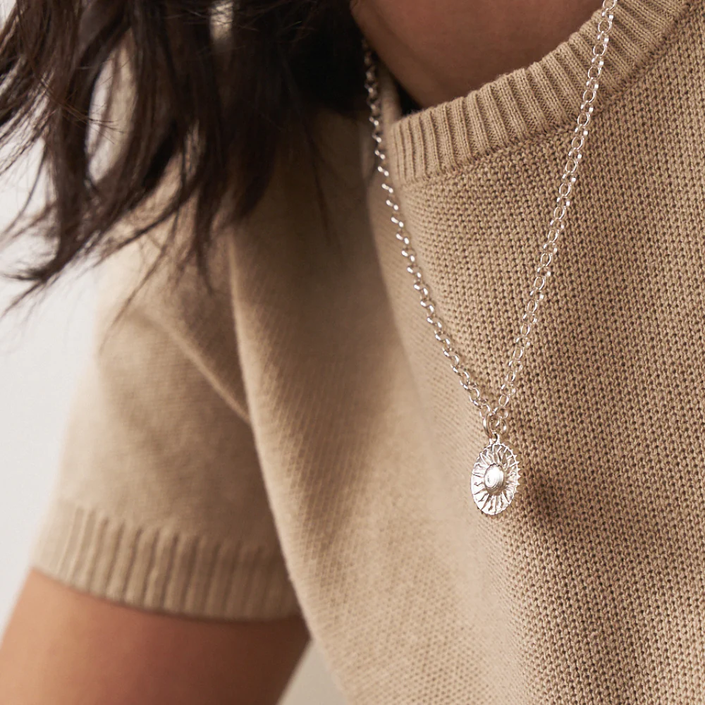 Belcher Chain Sun Necklace - Image 5