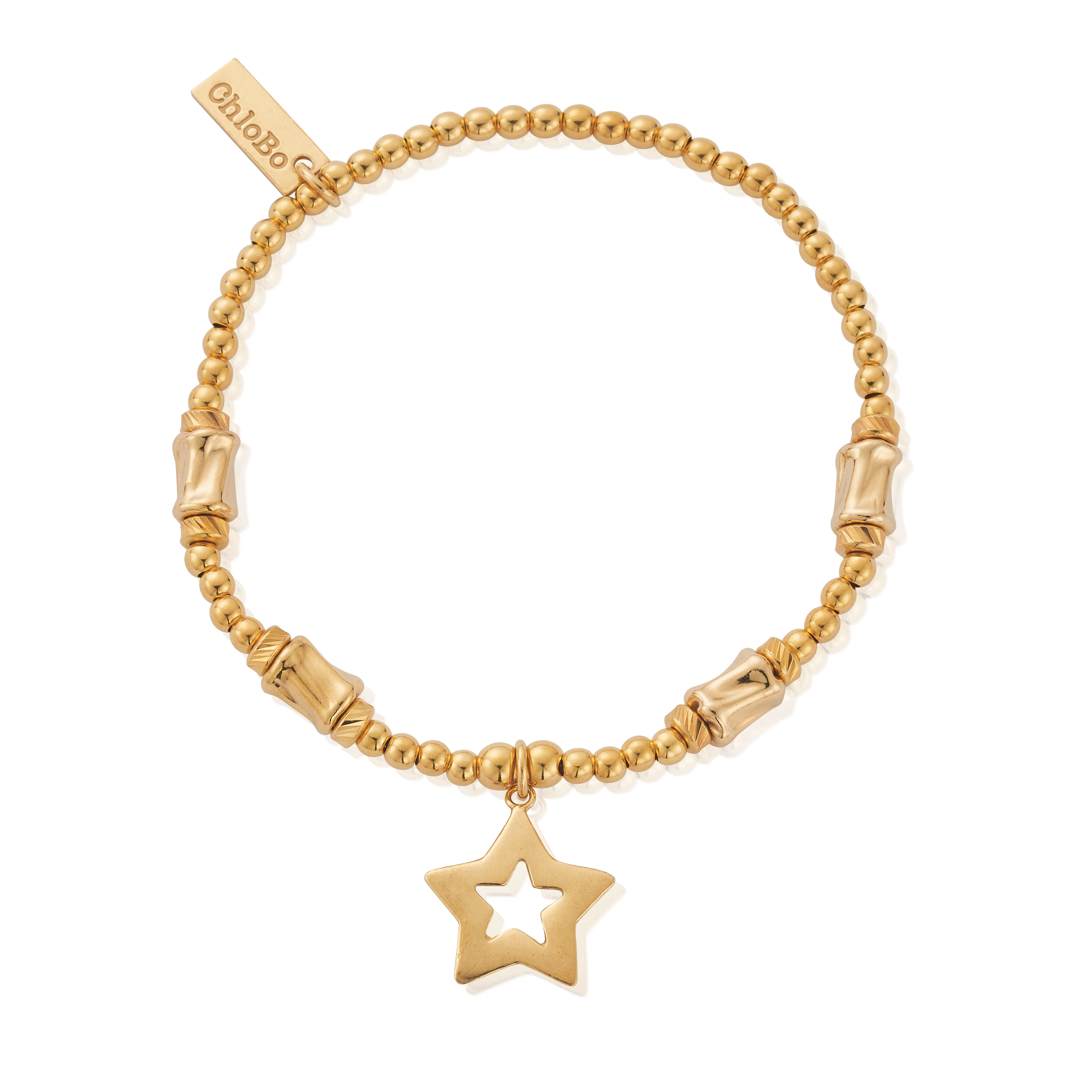 Cute Charm Chunky Twist Open Star Bracelet - Image 3