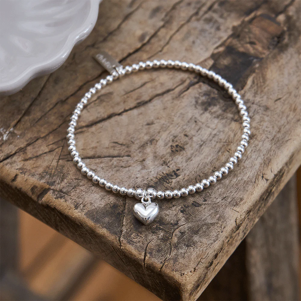 Cute Charm Puffed Heart Bracelet - Image 3