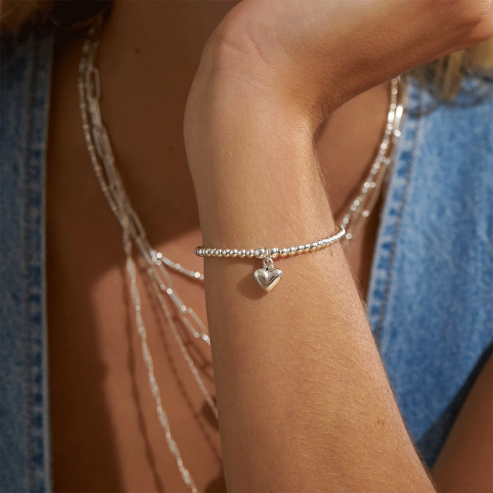 Cute Charm Puffed Heart Bracelet - Image 5