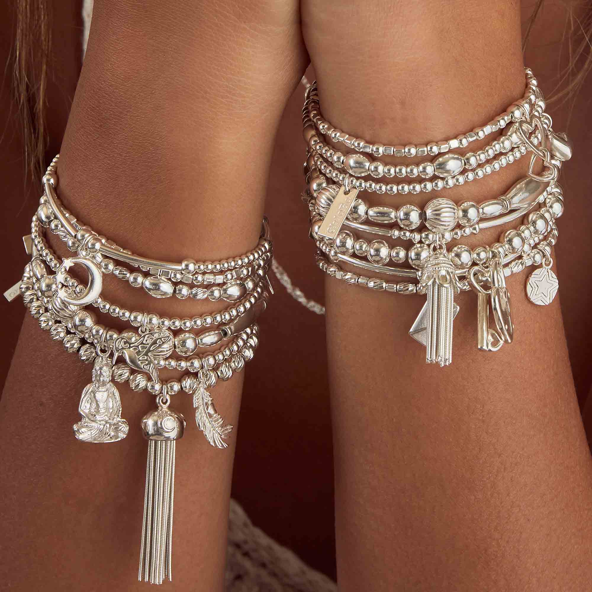 Cute Mini Moon & Stars Bracelet - Image 3