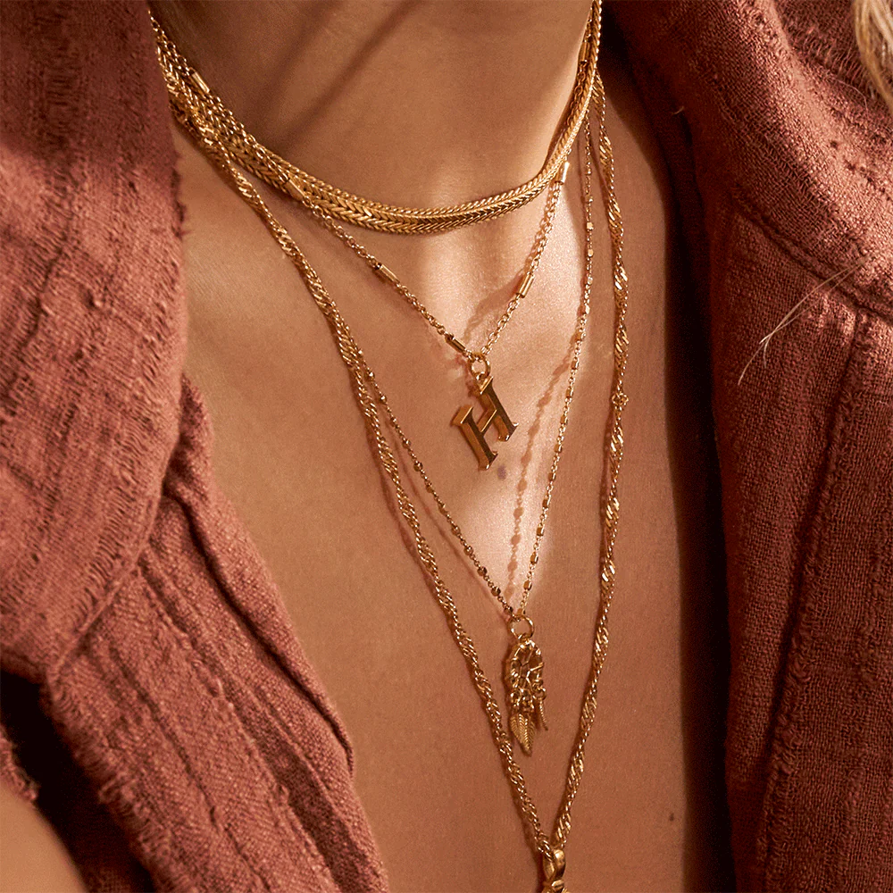 Delicate Cube Chain Dream Catcher Necklace - Image 3