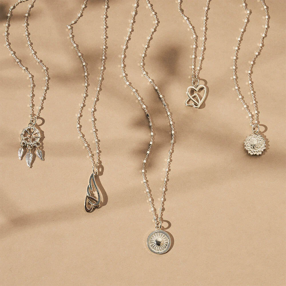 Delicate Cube Chain Dream Catcher Necklace - Image 7