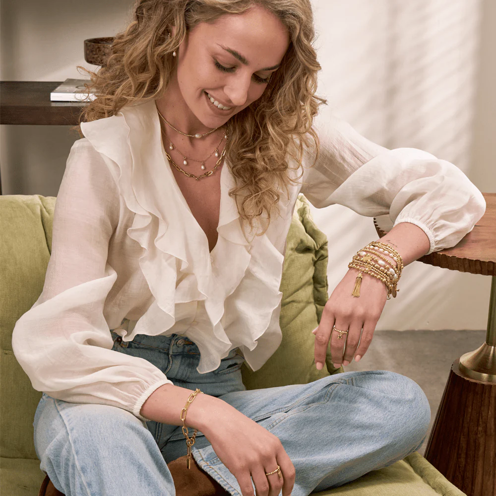 Ethereal Multi Pearl Drop Necklace - Image 6