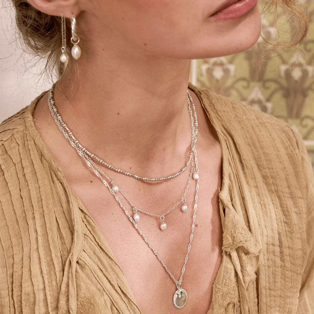 Ethereal Multi Pearl Drop Necklace - Image 10