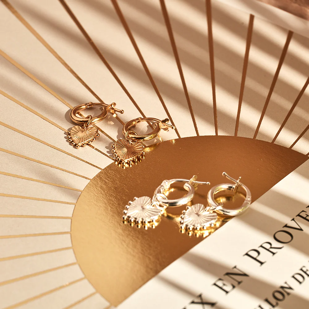 Glowing Beauty Small Hoop Earrings - Image 5