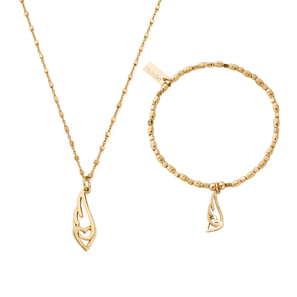 Interlocking Heart & Angel Wing Gift Set - Image 2