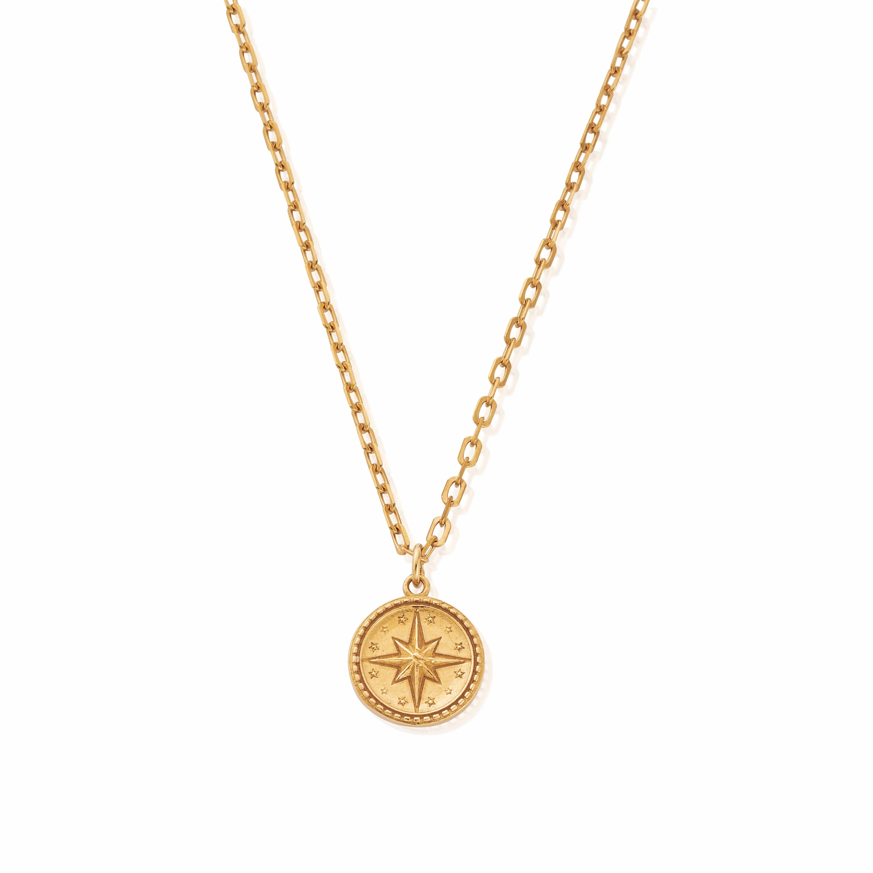 Light Anchor Chain Cosmic Compass Necklace - Image 3