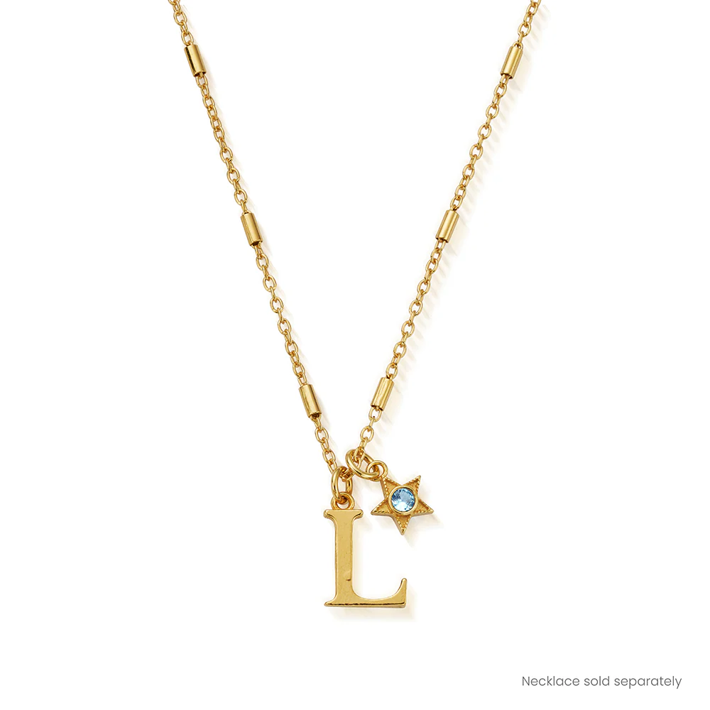 March Mini Star Birthstone Pendant Charm - Image 5