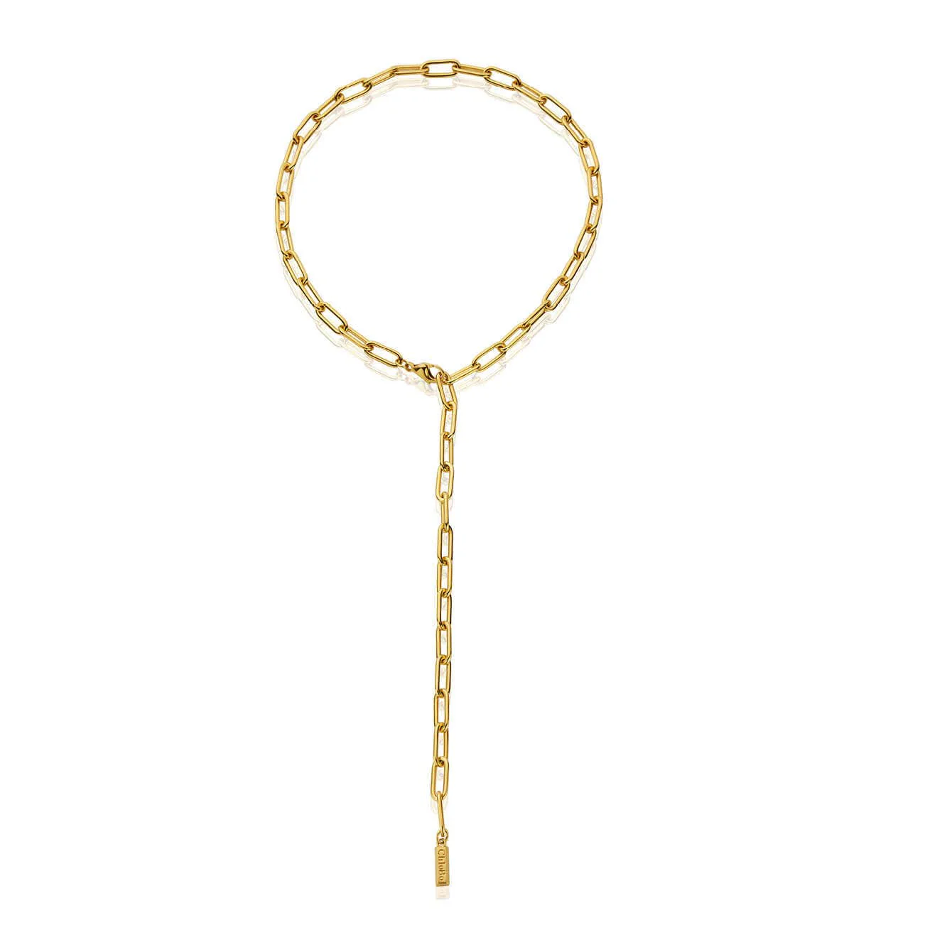 Medium Link Lariat Necklace - Image 3