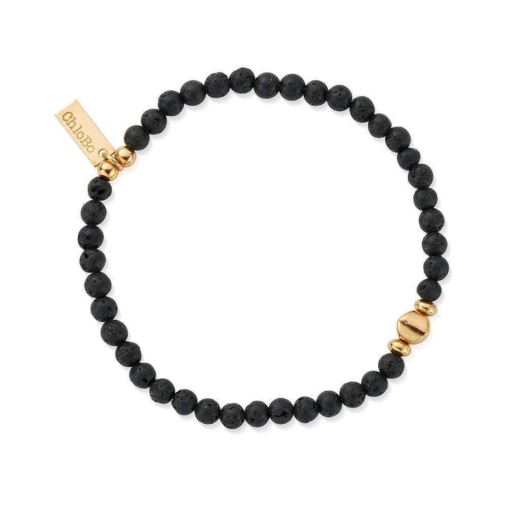 Men's Black Lava Bracelet - Image 3