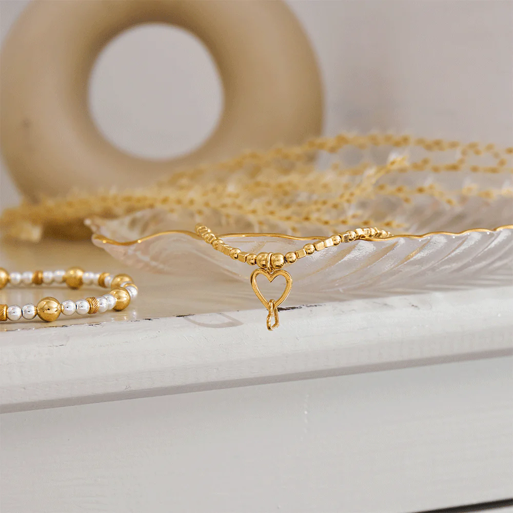 Mini Cube Interlocking Love Heart Bracelet - Image 8