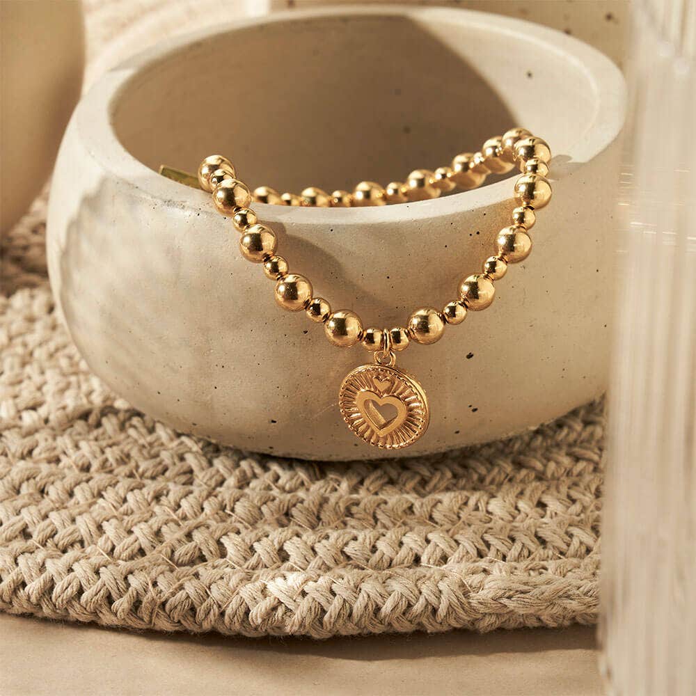 Mini Small Ball Guiding Heart Bracelet - Image 2