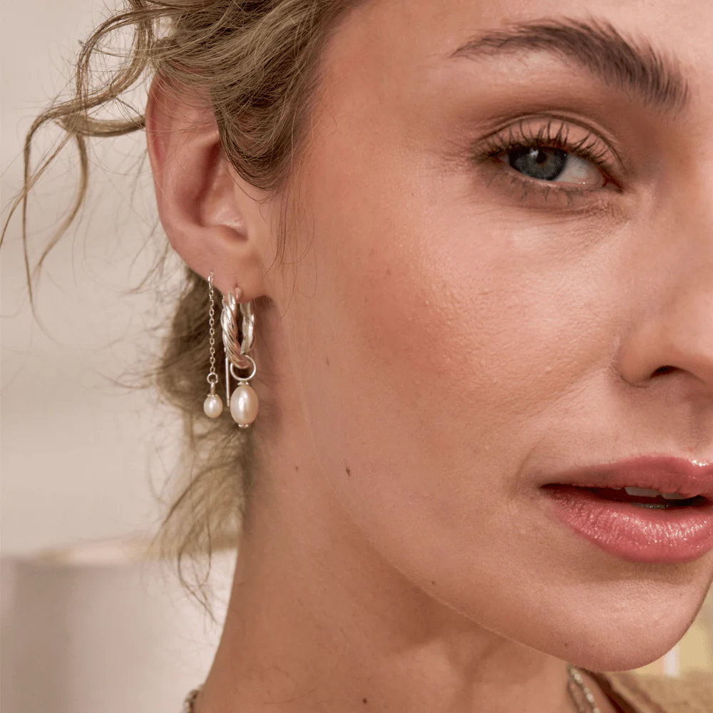 Ocean Pearl Hoops - Image 12