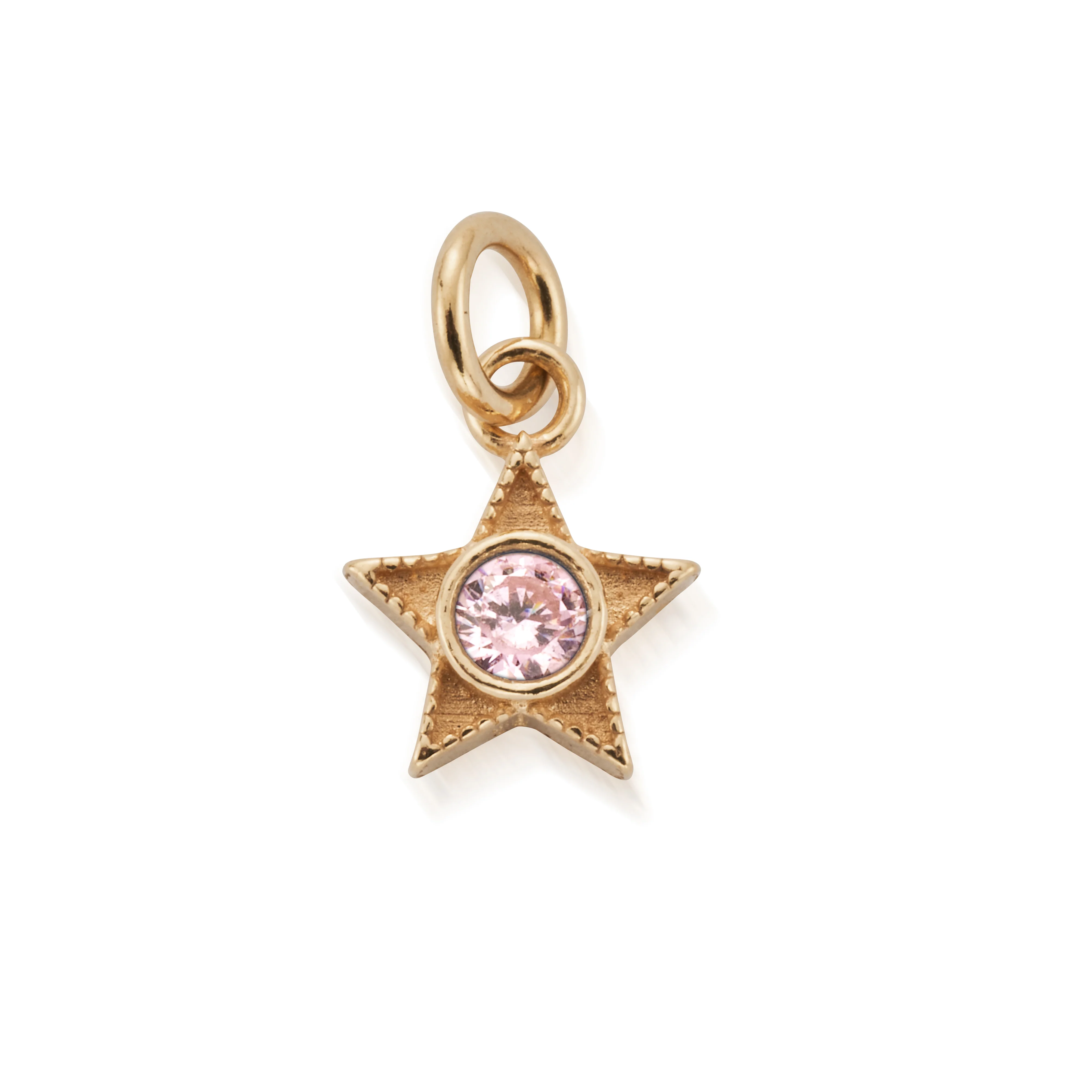 October Mini Star Birthstone Pendant Charm - Image 2