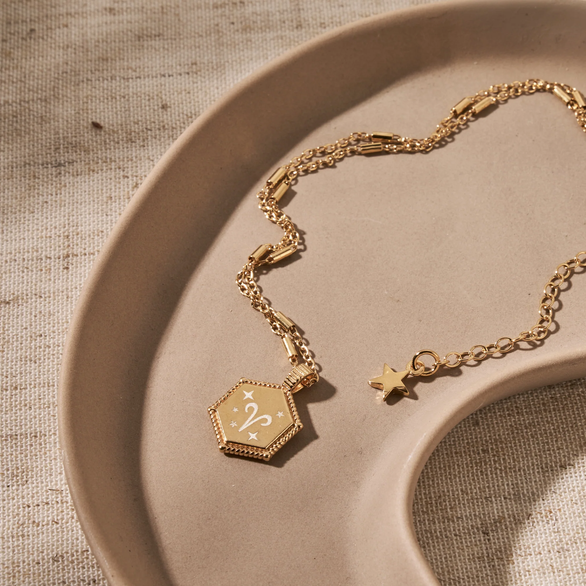 Personalised Hexagon Coin Necklace - Image 11