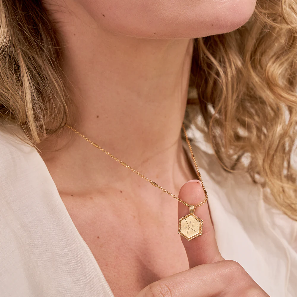 Personalised Hexagon Coin Necklace - Image 13