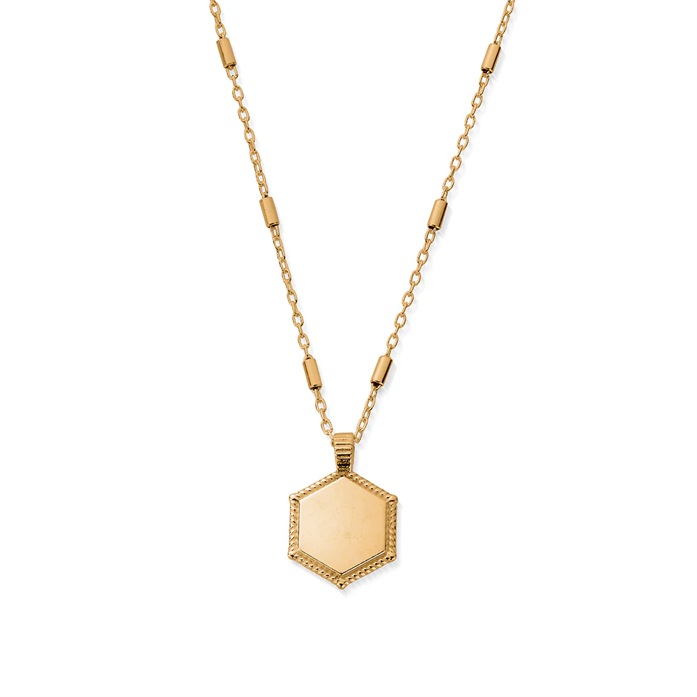Personalised Hexagon Coin Necklace - Image 3