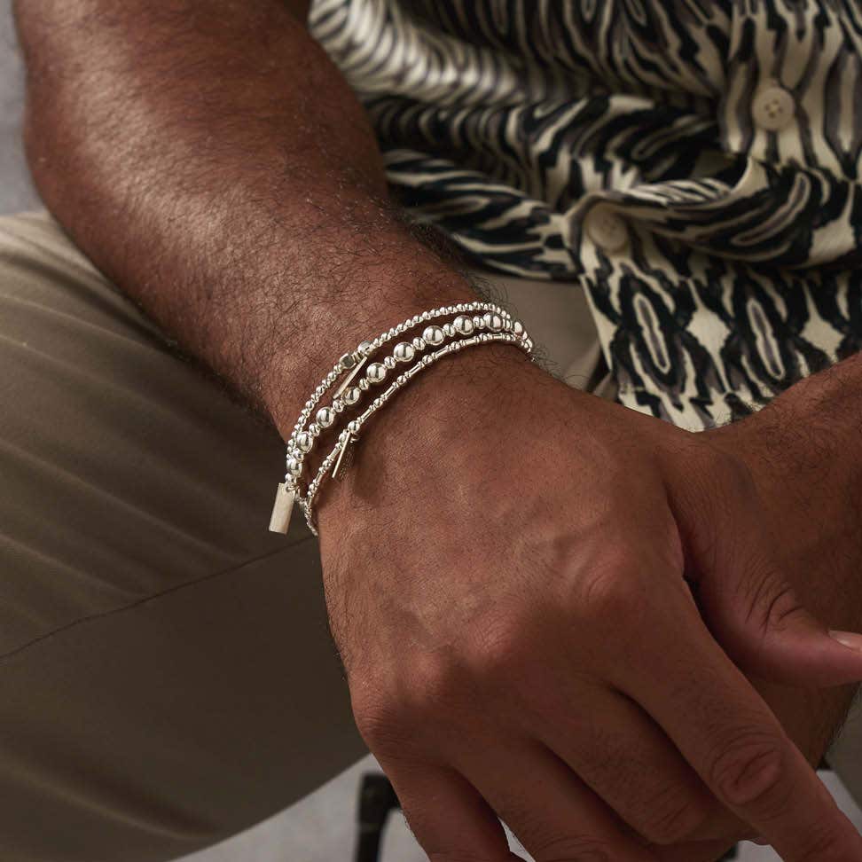 Slim Round Bracelet Gift Set - Men's Adult & Child - Image 2
