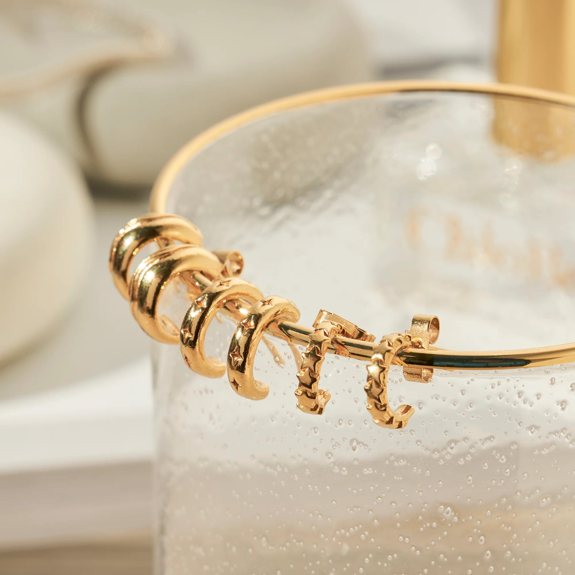 Waves Huggie Hoops - Image 8